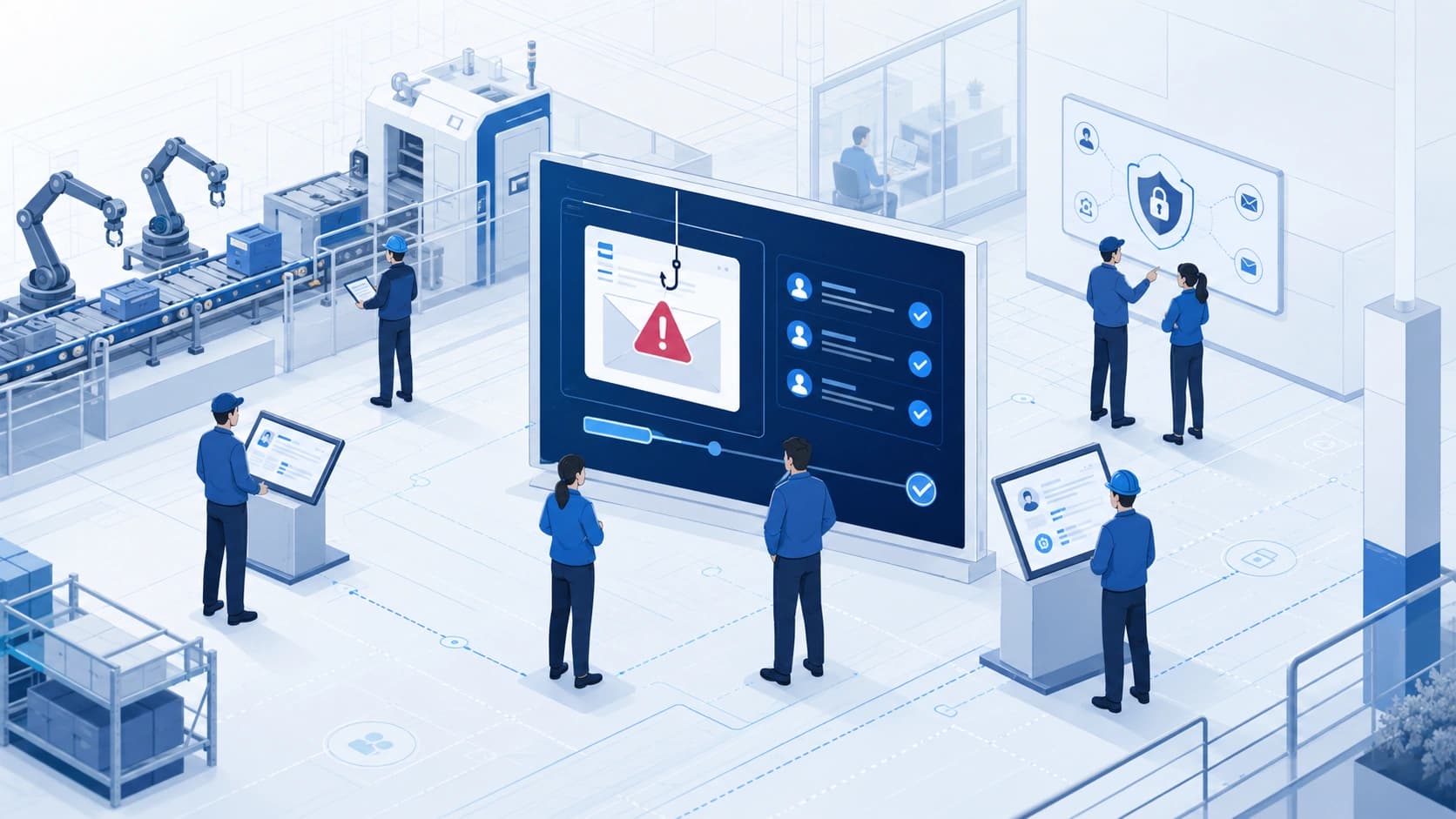 Illustrative preview for Security Awareness for Manufacturing Company
